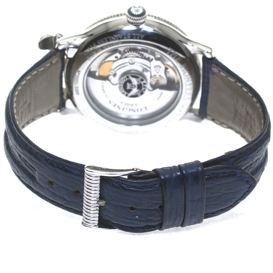 LONGINES(ロンジン)のロンジン LONGINES L2.610.4 リンドバーグ GMT デイト 自動巻き メンズ 箱・保証書付き_814502 メンズの時計(腕時計(アナログ))の商品写真