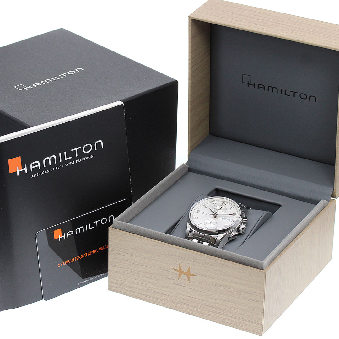 Hamilton(ハミルトン)のハミルトン HAMILTON H325760 ジャズマスター マエストロ クロノグラフ デイデイト 自動巻き メンズ 美品 箱・保証書付き_817953 メンズの時計(腕時計(アナログ))の商品写真