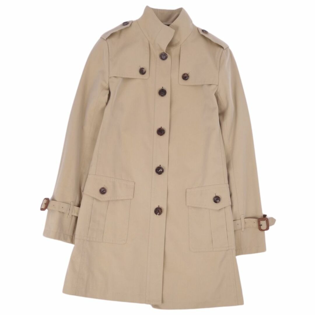 BURBERRY(バーバリー)の美品 バーバリー ロンドン BURBERRY LONDON コート スタンドカラー コットン100％ アウター レディース 38 ベージュ レディースのジャケット/アウター(その他)の商品写真