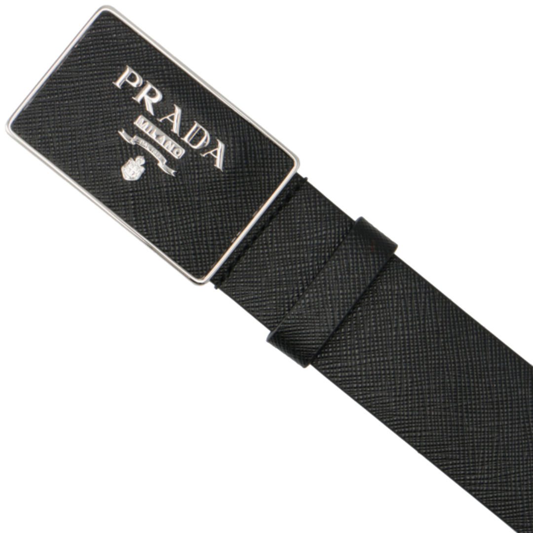 PRADA(プラダ)のプラダ/PRADA ベルト メンズ 型押しカーフスキン レザーベルト NERO 2CC534-053-002 _0410ff メンズのファッション小物(ベルト)の商品写真