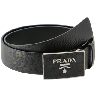 PRADA - プラダ/PRADA ベルト メンズ 型押しカーフスキン レザーベルト NERO 2CC534-053-002 _0410ff