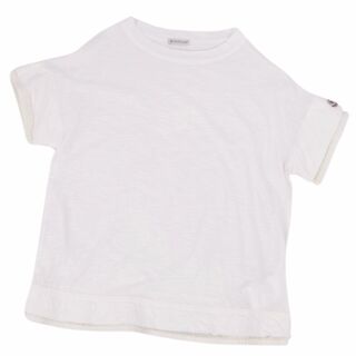 MONCLER - 美品 モンクレール MONCLER Tシャツ MAGLIA カットソー ショートスリーブ コットン ナイロン トップス メンズ L 白