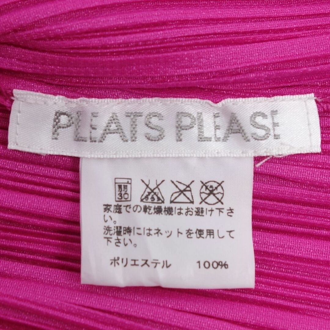 PLEATS PLEASE ISSEY MIYAKE(プリーツプリーズイッセイミヤケ)の美品 プリーツプリーズ イッセイミヤケ PLEATS PLEASE シャツ ブラウス ショートスリーブ トップス レディース 3 ピンク レディースのトップス(シャツ/ブラウス(半袖/袖なし))の商品写真