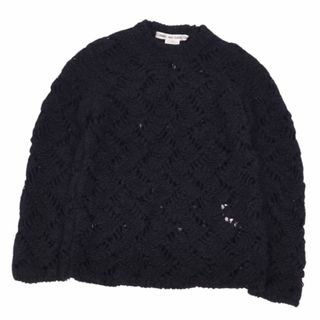 COMME des GARCONS - 美品 コムデギャルソン COMME des GARCONS ニット 2022 セーター ロングスリーブ ウール レディース S ブラック