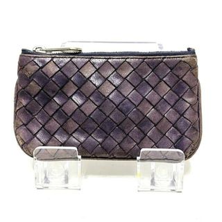 ボッテガヴェネタ(Bottega Veneta)のBOTTEGA VENETA(ボッテガヴェネタ) コインケース イントレチャート パープル キーリング付き レザー(コインケース)