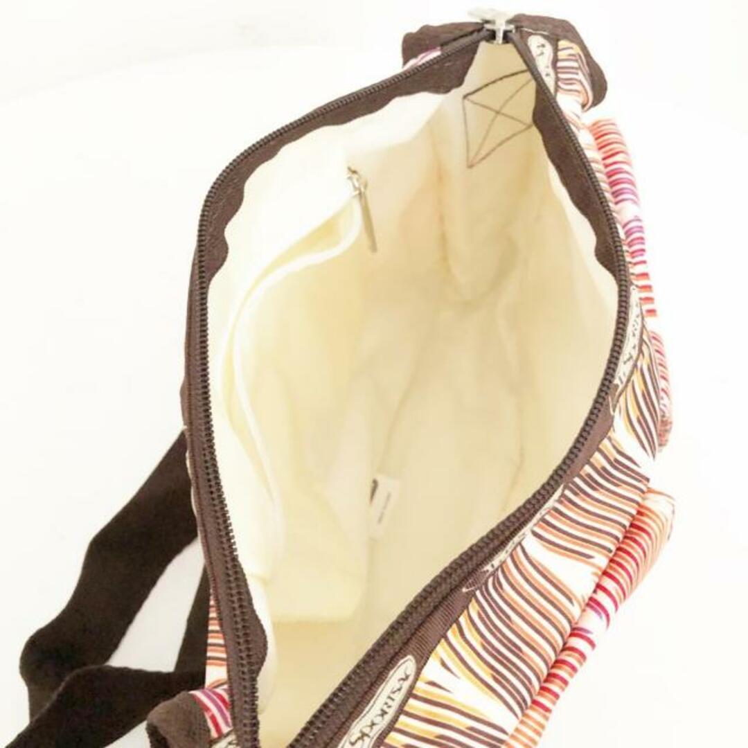 LeSportsac(レスポートサック)のLESPORTSAC(レスポートサック) ショルダーバッグ - ベージュ×ダークブラウン×マルチ レスポナイロン レディースのバッグ(ショルダーバッグ)の商品写真