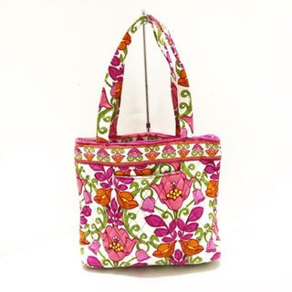 ヴェラブラッドリー(Vera Bradley)のVera Bradley(ベラブラッドリー) ショルダーバッグ - 白×ピンク×マルチ 花柄/キルティング コットン(ショルダーバッグ)