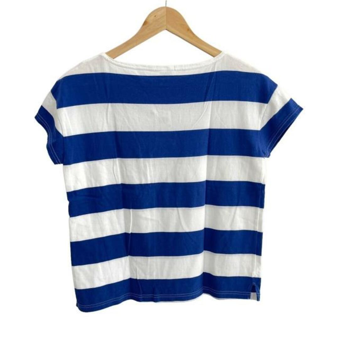 ORCIVAL(オーシバル)のORCIVAL(オーシバル) 半袖Tシャツ サイズF レディース - 白×ブルー クルーネック/ボーダー レディースのトップス(Tシャツ(半袖/袖なし))の商品写真