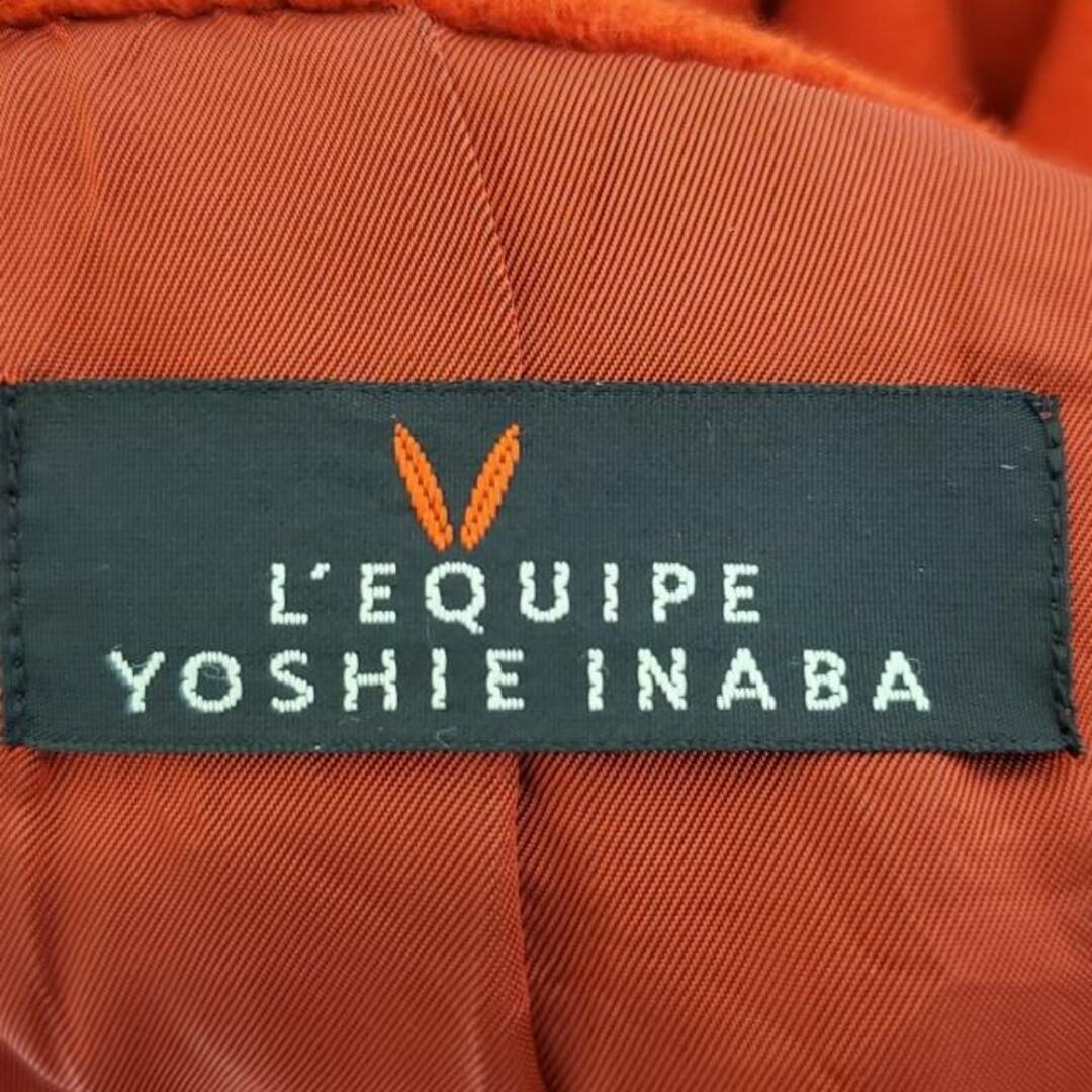 L'EQUIPE YOSHIE INABA(レキップ ヨシエイナバ) コート サイズ38 M レディース美品  - レッド 長袖/秋/冬 レディースのジャケット/アウター(その他)の商品写真