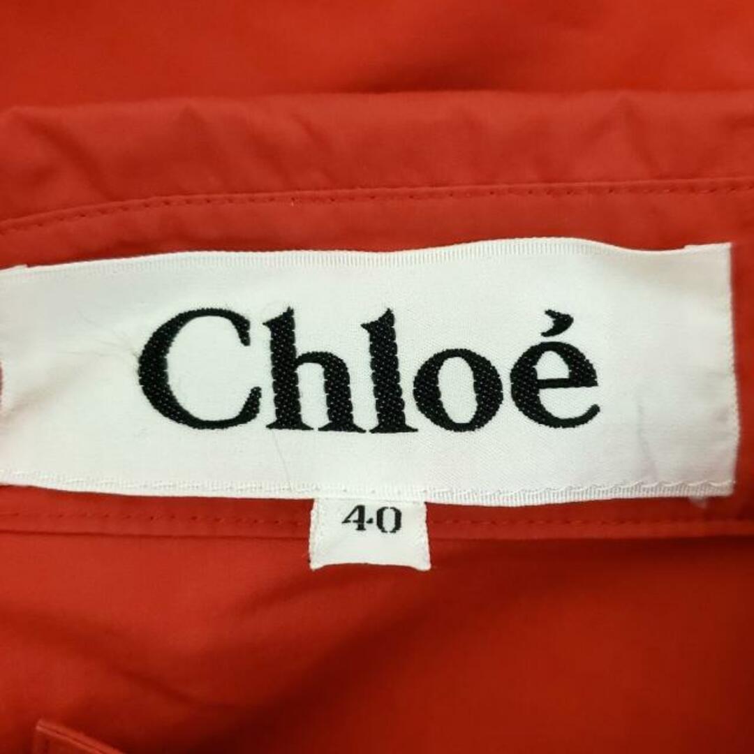 Chloe(クロエ)のChloe(クロエ) コート サイズ40 M レディース美品  - レッド 長袖/春/秋 レディースのジャケット/アウター(その他)の商品写真