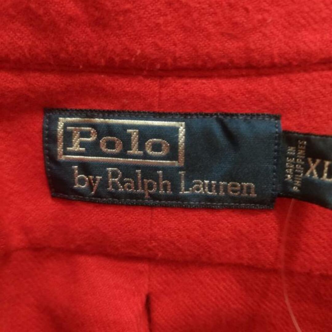 POLO RALPH LAUREN(ポロラルフローレン)のPOLObyRalphLauren(ポロラルフローレン) 長袖シャツ サイズXL メンズ - レッド メンズのトップス(シャツ)の商品写真