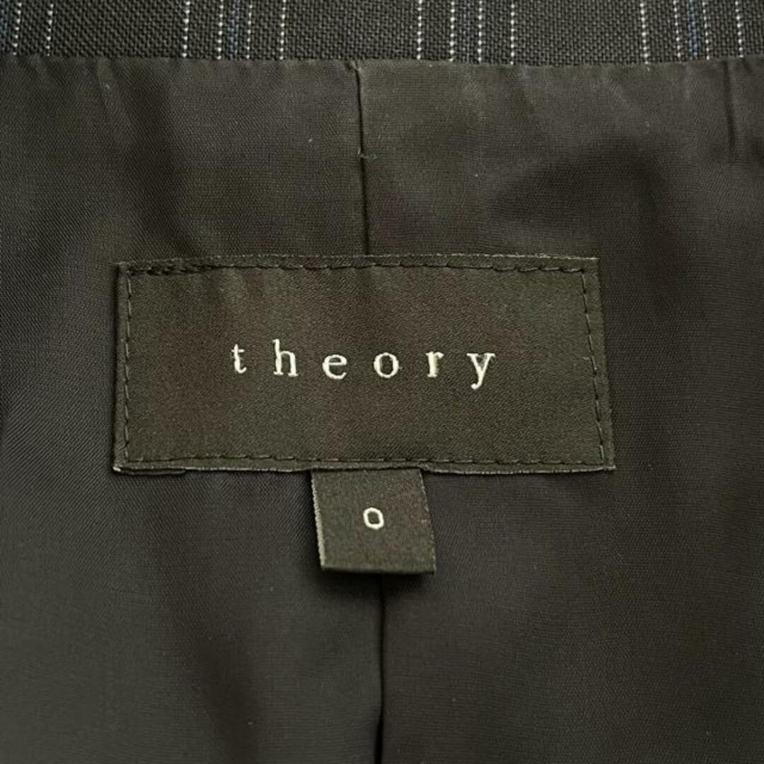 theory(セオリー)のtheory(セオリー) スカートスーツ レディース - 黒×ダークネイビー ストライプ/3点セット レディースのフォーマル/ドレス(スーツ)の商品写真