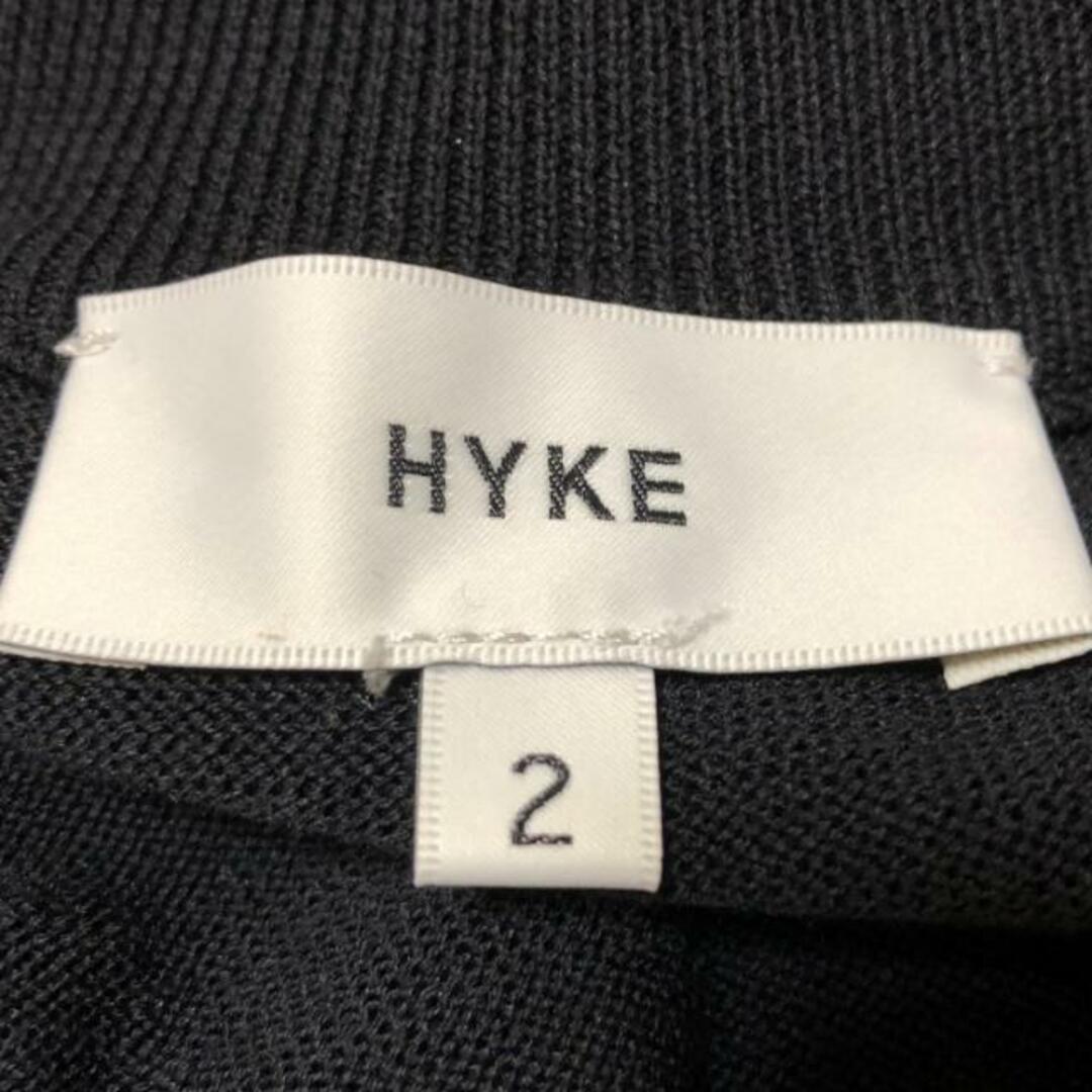 HYKE(ハイク)のHYKE(ハイク) ワンピース サイズ2 M レディース - 黒 クルーネック/長袖/マキシ丈/シースルー レディースのワンピース(その他)の商品写真