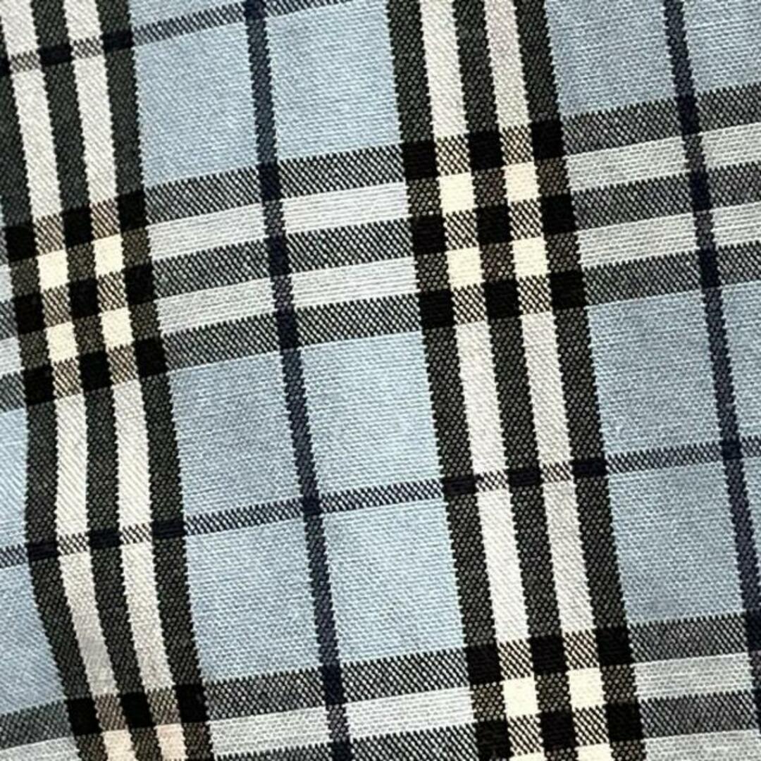 BURBERRY BLUE LABEL(バーバリーブルーレーベル)のBurberry Blue Label(バーバリーブルーレーベル) 七分袖シャツブラウス サイズ38 M レディース - ライトブルー チェック柄 レディースのトップス(シャツ/ブラウス(長袖/七分))の商品写真