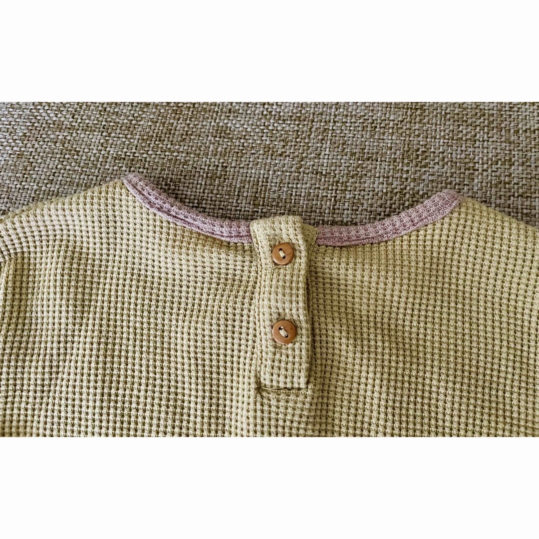 ZARA KIDS(ザラキッズ)の新品　ZARA kids ザラ　トップス　パンツ　セットアップ　100 キッズ/ベビー/マタニティのキッズ服女の子用(90cm~)(Tシャツ/カットソー)の商品写真