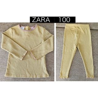 ザラキッズ(ZARA KIDS)の新品　ZARA kids ザラ　トップス　パンツ　セットアップ　100(Tシャツ/カットソー)