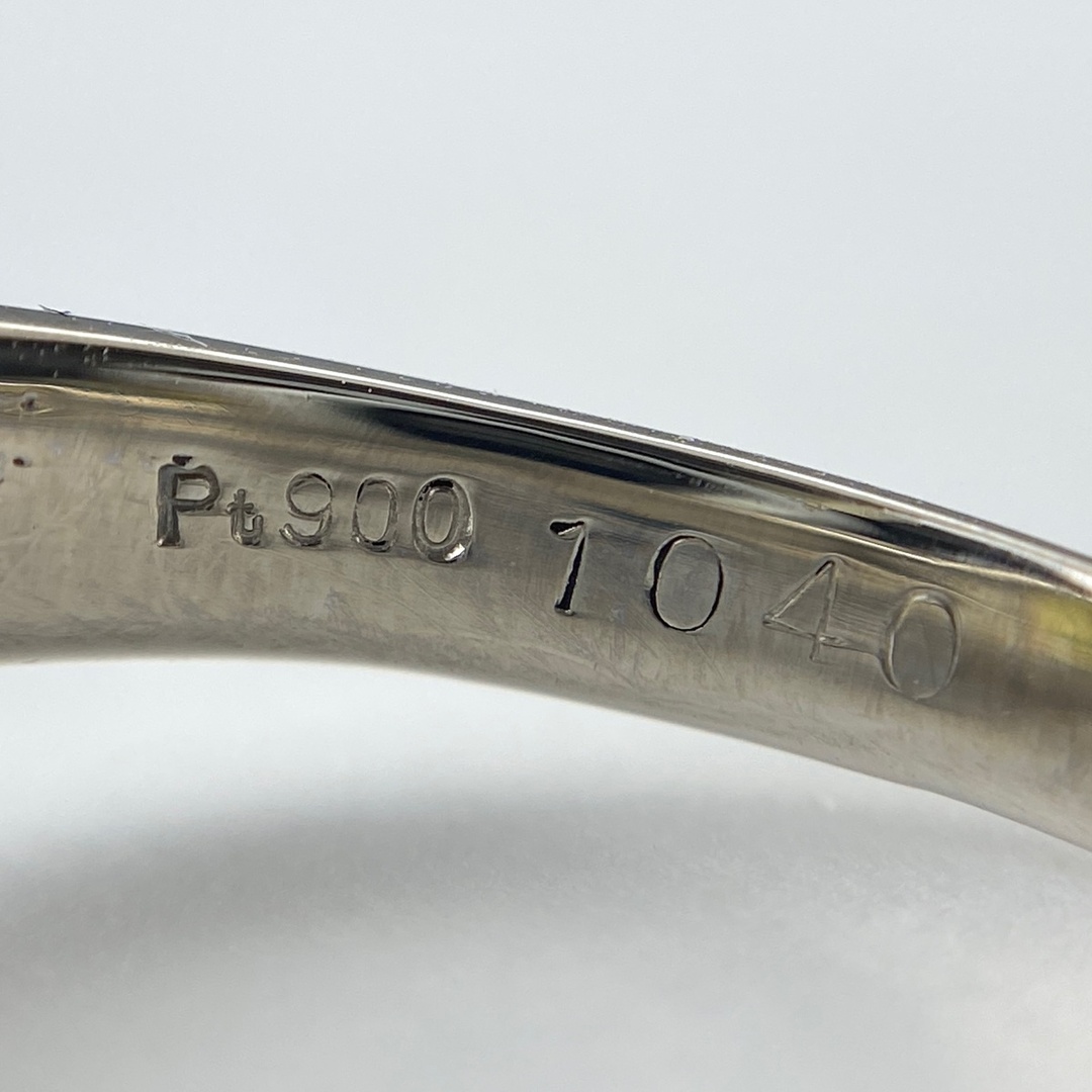 クリソベリル デザインリング 13.5号 Pt900 【中古】 レディースのアクセサリー(リング(指輪))の商品写真