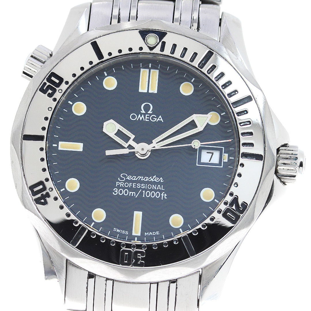 OMEGA(オメガ)のオメガ OMEGA 2562.80 シーマスター300 デイト クォーツ ボーイズ 保証書付き_814603 メンズの時計(腕時計(アナログ))の商品写真