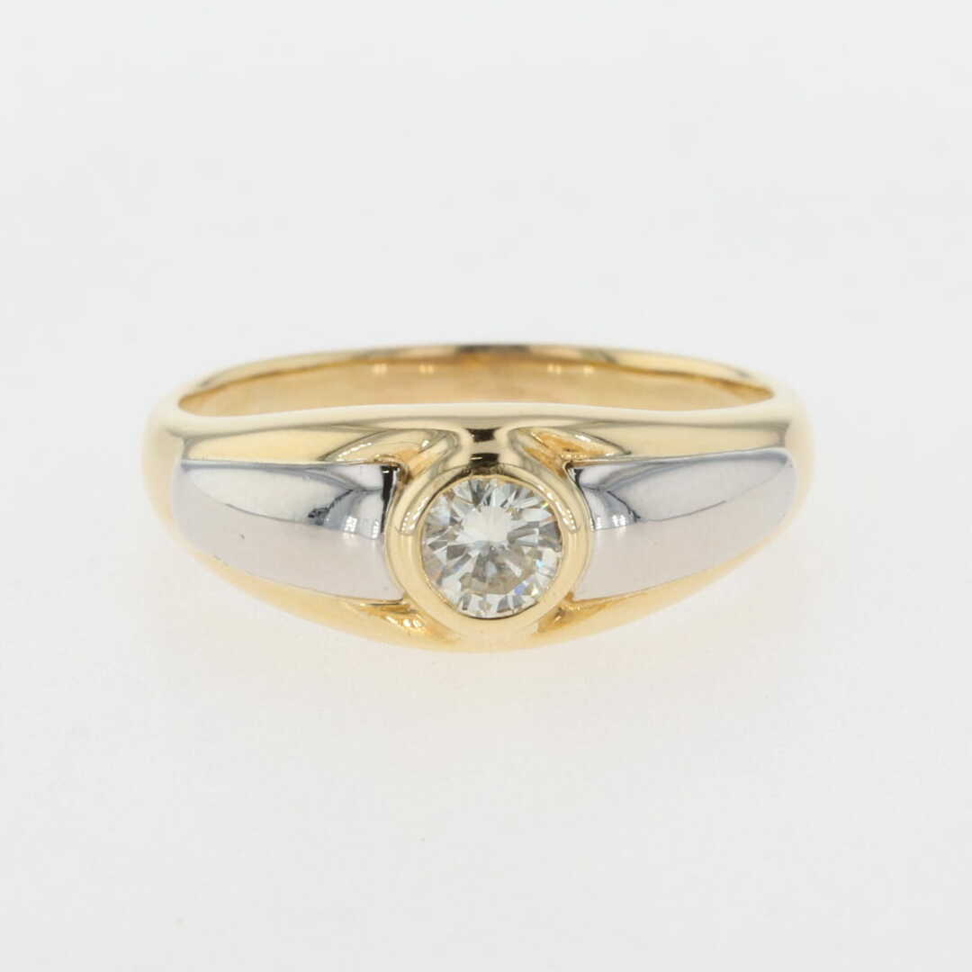 ダイヤモンド デザインリング 18号 K18 【中古】 メンズのアクセサリー(リング(指輪))の商品写真