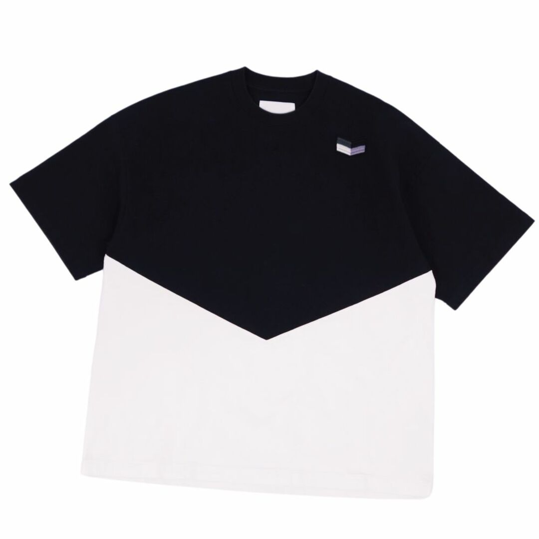 Jil Sander(ジルサンダー)の美品 ジルサンダー JIL SANDER Tシャツ 21SS カットソー ショートスリーブ 半袖 トップス メンズ XL ブラック/ホワイト メンズのトップス(Tシャツ/カットソー(半袖/袖なし))の商品写真