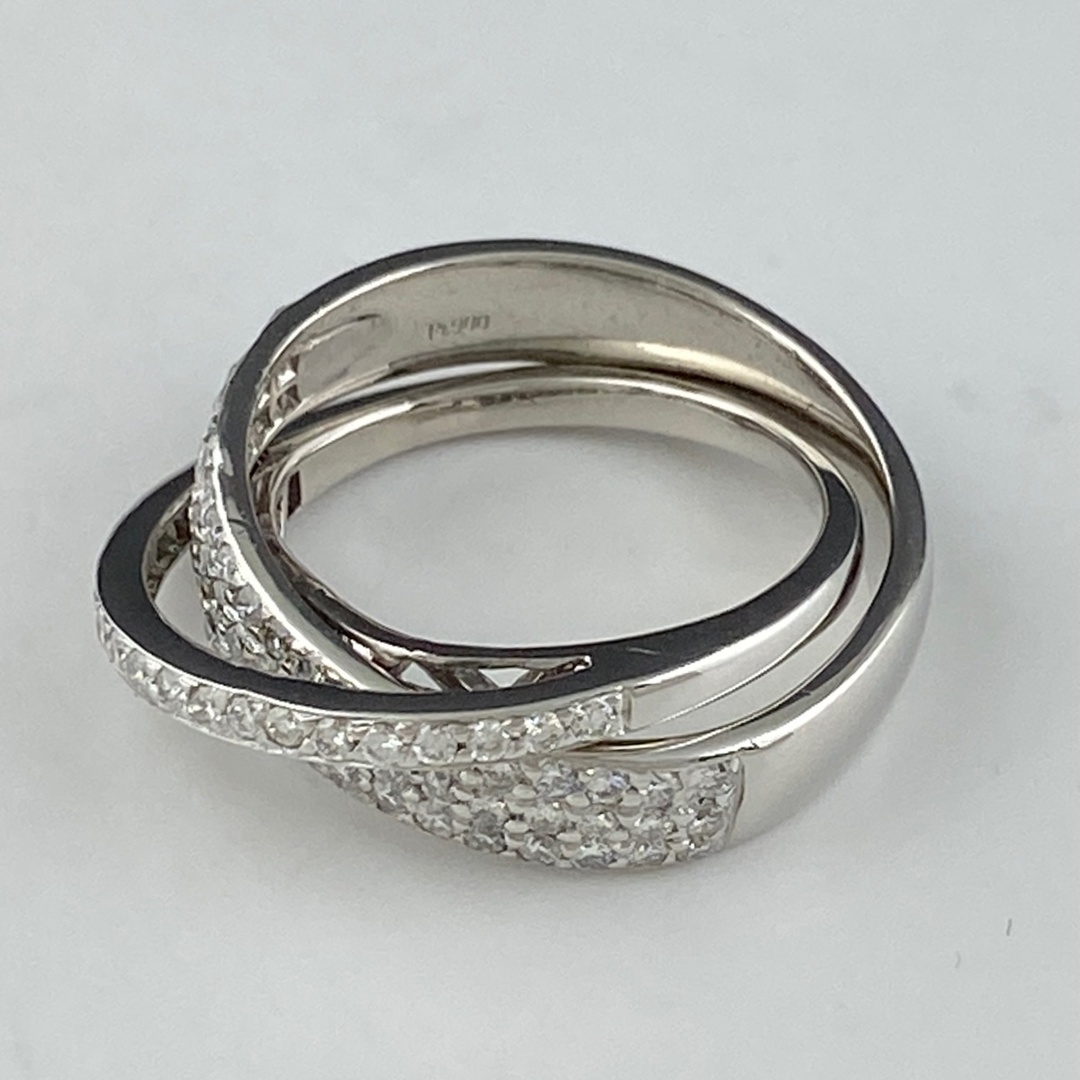 メレダイヤ デザインリング 11号 Pt900 【中古】 レディースのアクセサリー(リング(指輪))の商品写真