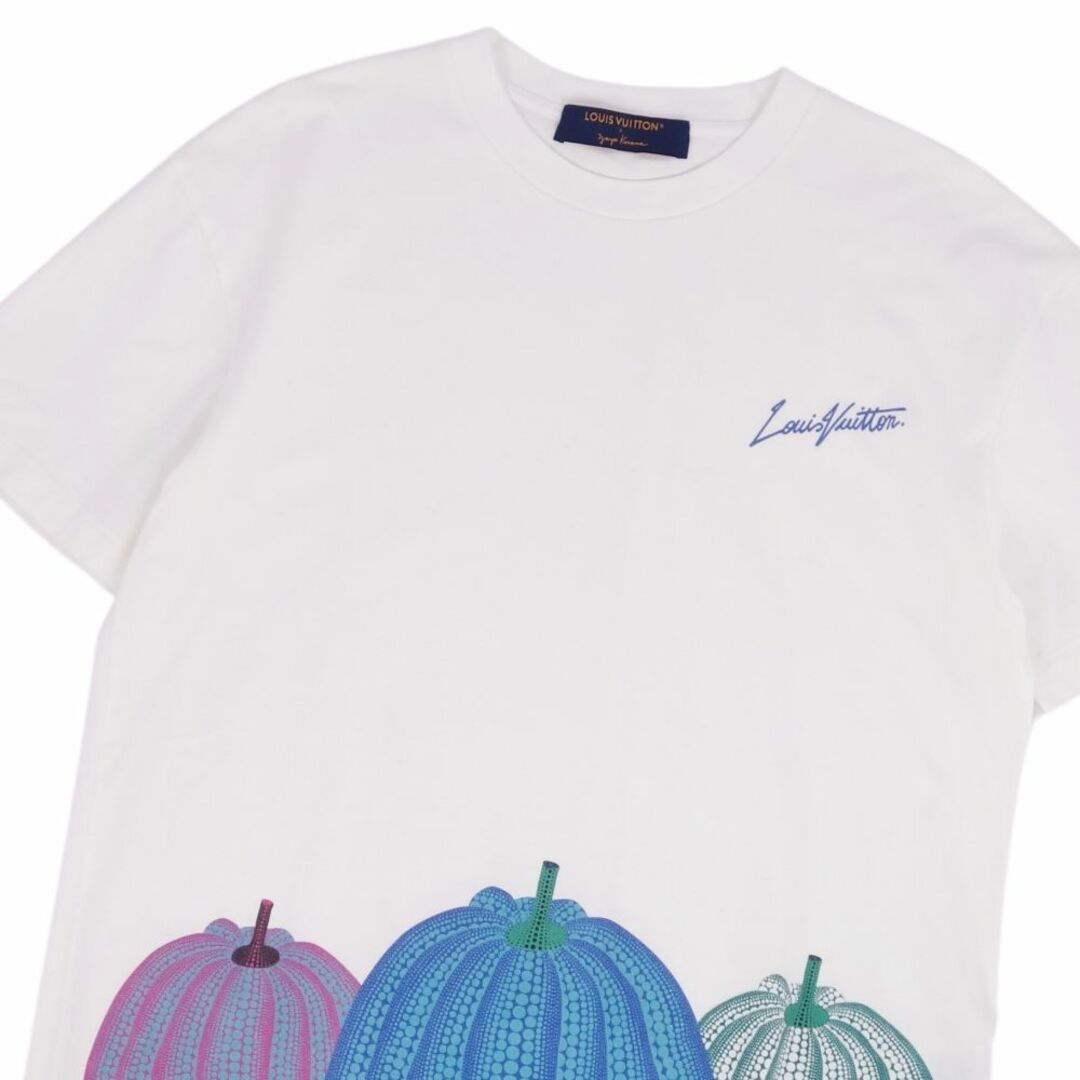 LOUIS VUITTON(ルイヴィトン)の美品 ルイヴィトン LOUIS VUITTON 草間彌生 Tシャツ 23SS カットソー パンプキンプリンテッド トップス メンズ S 白 メンズのトップス(Tシャツ/カットソー(半袖/袖なし))の商品写真