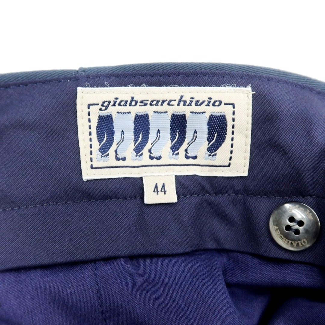 【中古】ジャブス アルキヴィオ giab's ARCHIVIO GIO ストレッチコットン スラックスパンツ ネイビー【サイズ44】【メンズ】 メンズのパンツ(スラックス)の商品写真