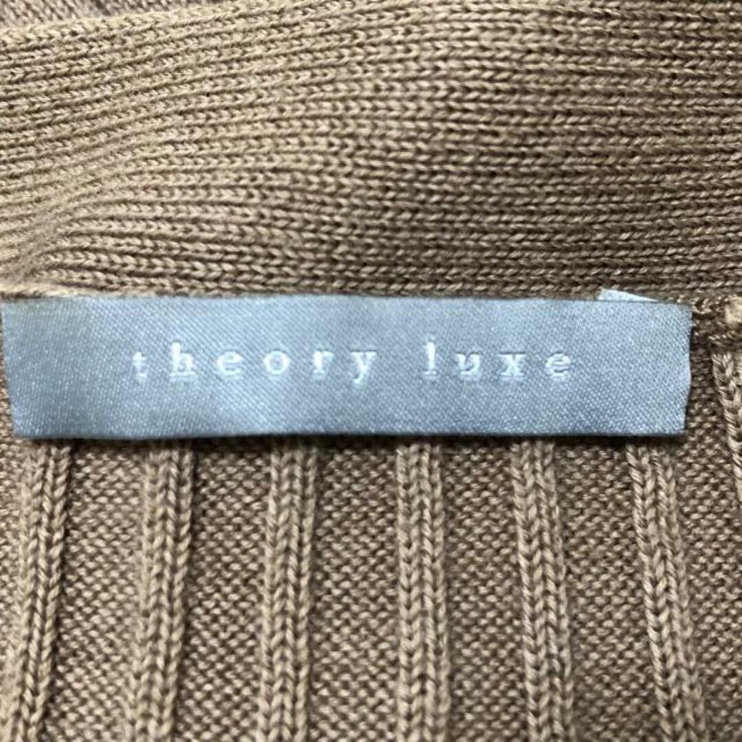 Theory luxe(セオリーリュクス)のtheory luxe(セオリーリュクス) カーディガン サイズ38 M レディース - ライトブラウン 長袖 レディースのトップス(カーディガン)の商品写真