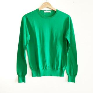 SLOANE(スローン) 長袖セーター サイズ2 M レディース - グリーン クルーネック/ニット(ニット/セーター)
