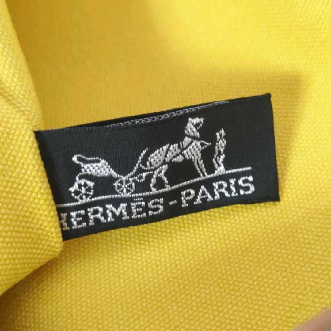 Hermes(エルメス)のHERMES(エルメス) ポーチ美品  ボラボラ イエロー キャンバス レディースのファッション小物(ポーチ)の商品写真