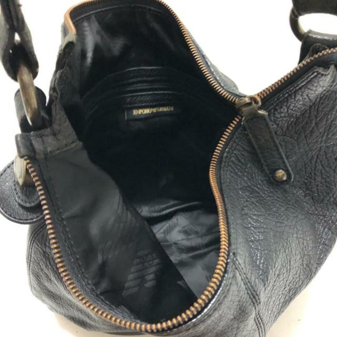 Emporio Armani(エンポリオアルマーニ)のEMPORIOARMANI(エンポリオアルマーニ) ショルダーバッグ - 黒 レザー レディースのバッグ(ショルダーバッグ)の商品写真