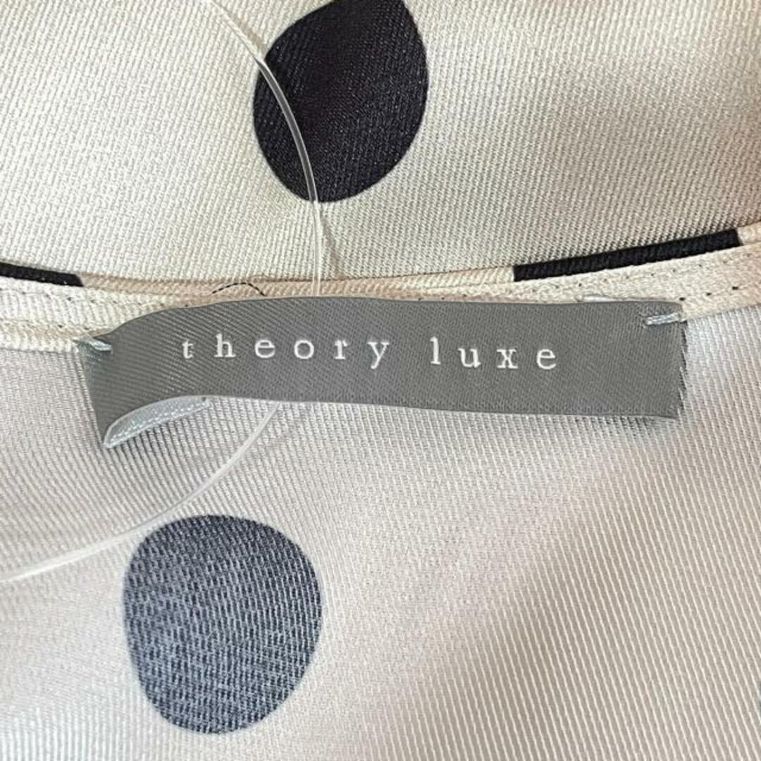 Theory luxe(セオリーリュクス)のtheory luxe(セオリーリュクス) 長袖カットソー サイズ40 M レディース美品  - アイボリー×黒×白 ドット柄 レディースのトップス(カットソー(長袖/七分))の商品写真