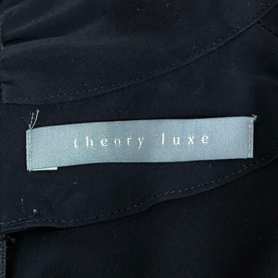 Theory luxe(セオリーリュクス)のtheory luxe(セオリーリュクス) 長袖カットソー サイズ40 M レディース美品  - 黒 ボウタイ レディースのトップス(カットソー(長袖/七分))の商品写真