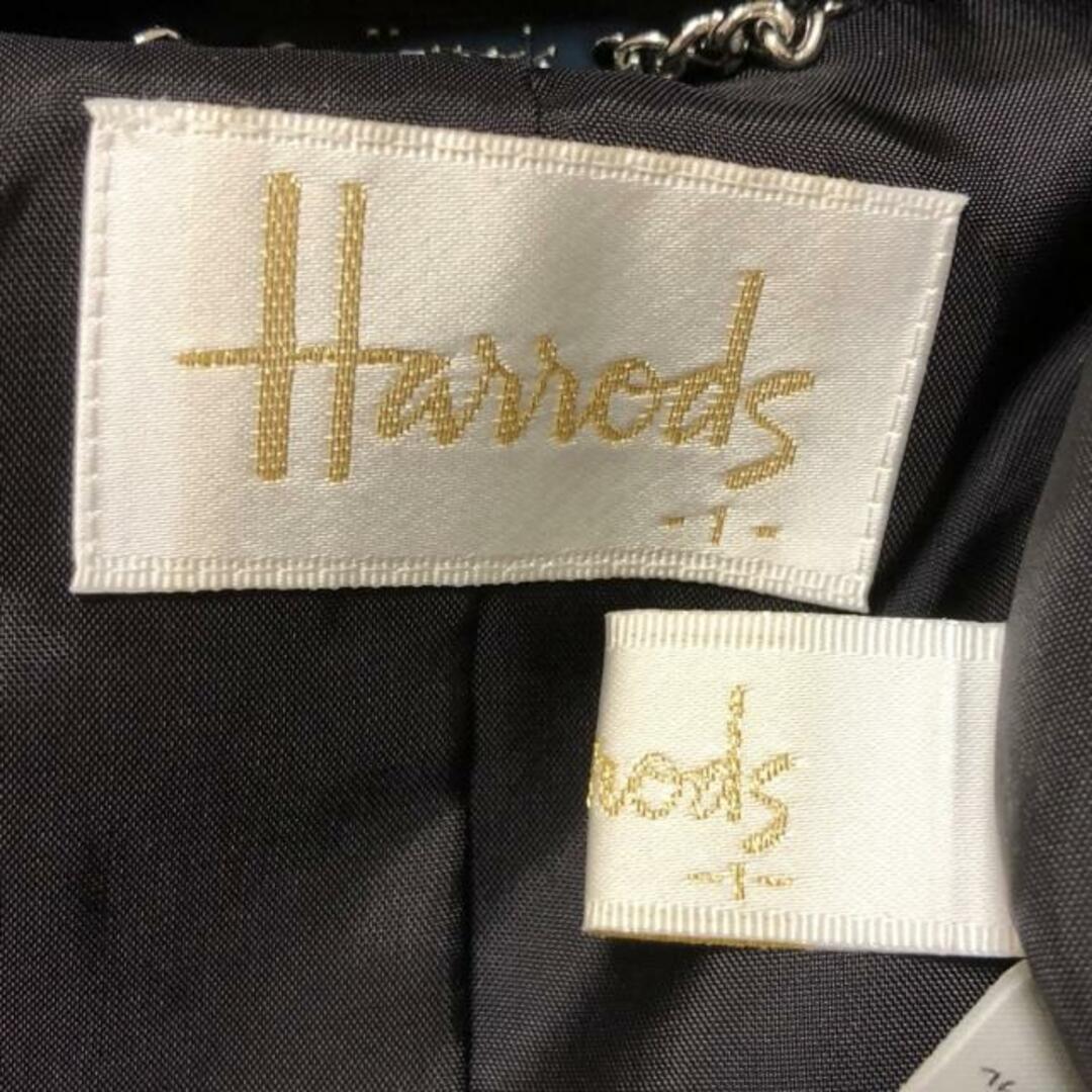 Harrods(ハロッズ)のHARRODS(ハロッズ) ワンピーススーツ レディース美品  - 黒 ボーダー レディースのフォーマル/ドレス(スーツ)の商品写真