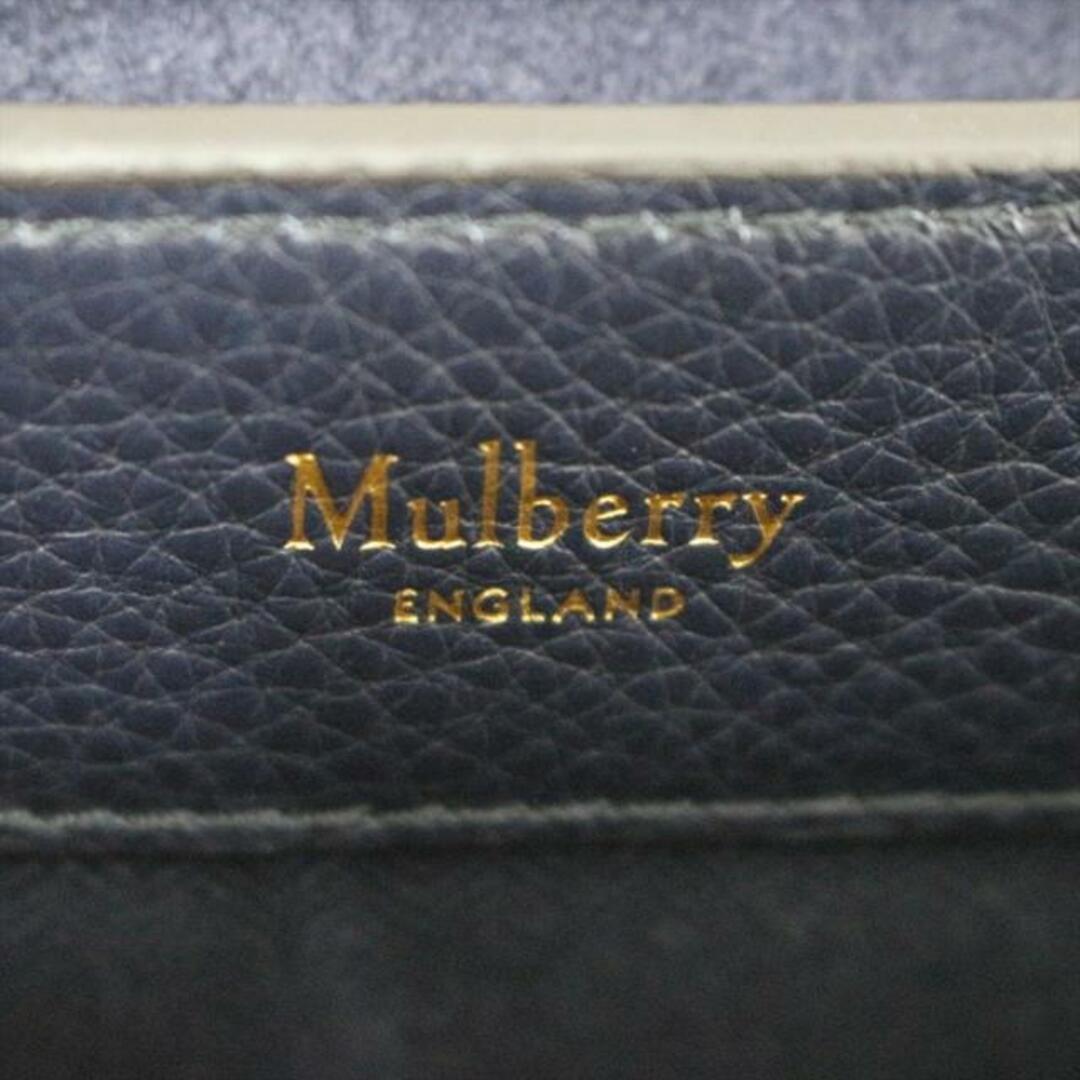 Mulberry(マルベリー)のMULBERRY(マルベリー) ハンドバッグ美品  マイクロシートン ダークネイビー×レッド×白 ミニバッグ レザー×カラーストーン レディースのバッグ(ハンドバッグ)の商品写真