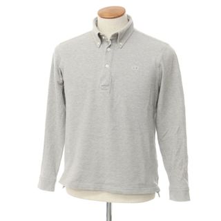 ラコステ(LACOSTE)の【中古】ラコステ LACOSTE コットン 長袖ポロシャツ ライトグレー【サイズ4】【メンズ】(ポロシャツ)