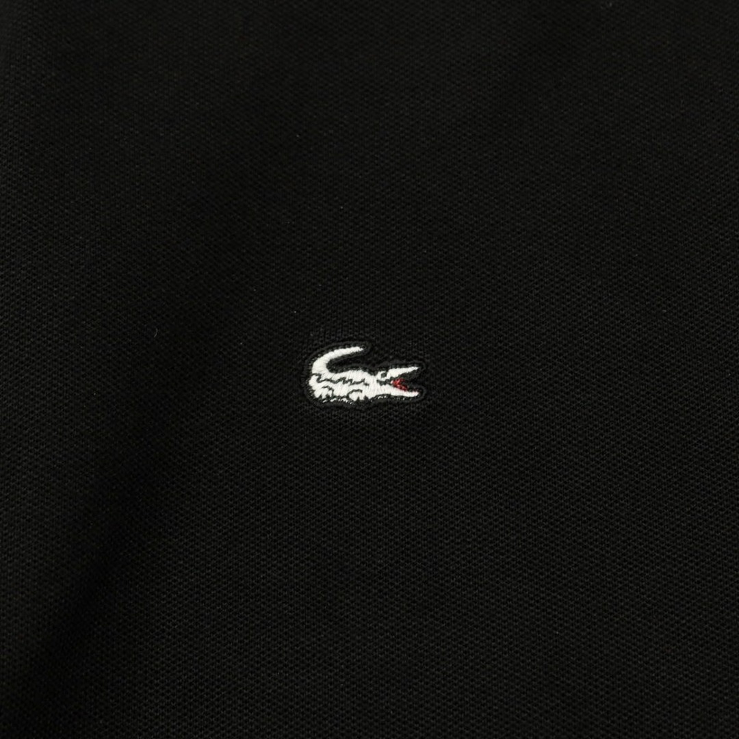 LACOSTE(ラコステ)の【中古】ラコステ LACOSTE コットン 長袖ポロシャツ ブラック【サイズ4】【メンズ】 メンズのトップス(ポロシャツ)の商品写真