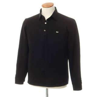 ラコステ(LACOSTE)の【中古】ラコステ LACOSTE コットン 長袖ポロシャツ ブラック【サイズ4】【メンズ】(ポロシャツ)