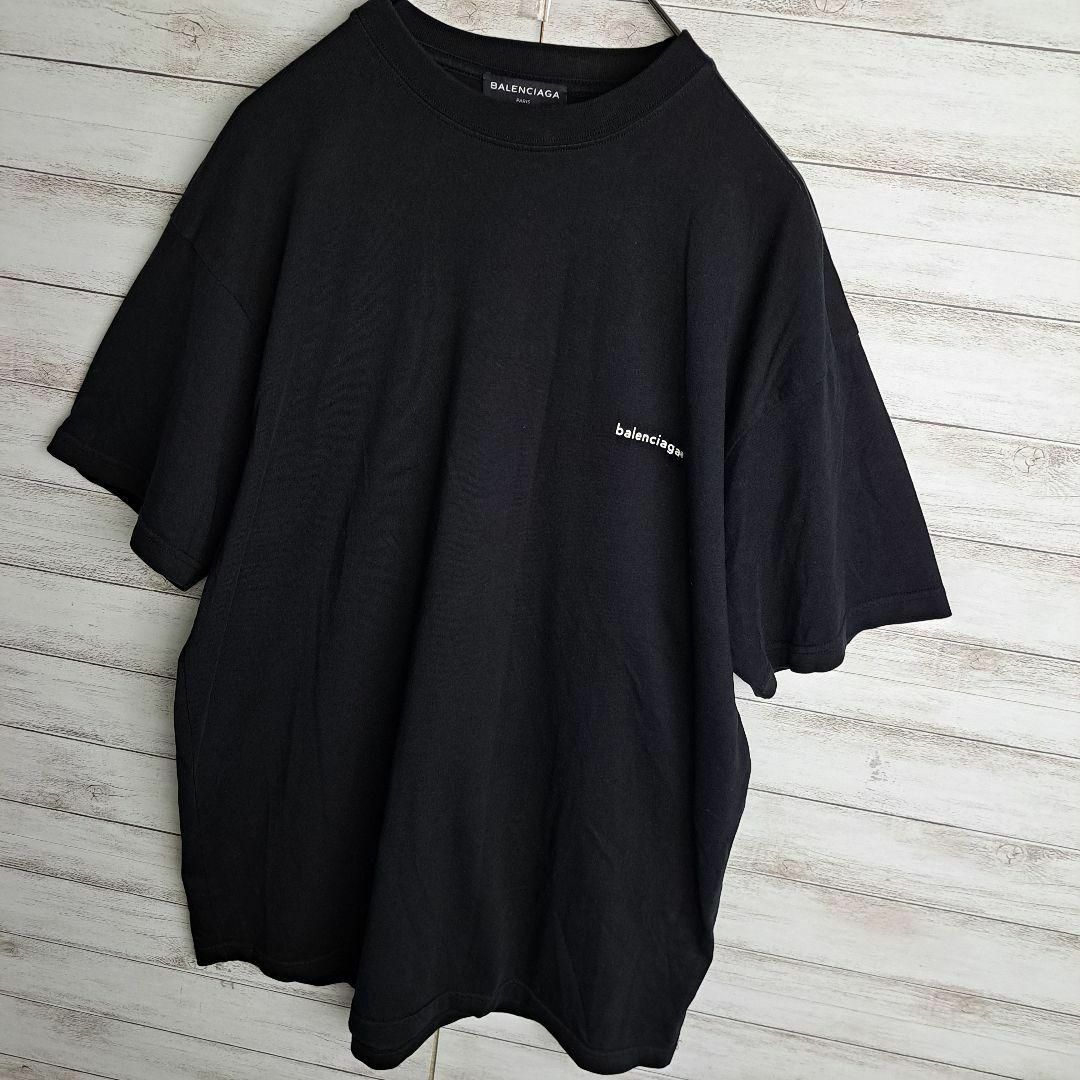 Balenciaga(バレンシアガ)の【登坂広臣着用】 バレンシアガ オーバーサイズ Tシャツ レア 小文字ロゴ メンズのトップス(Tシャツ/カットソー(半袖/袖なし))の商品写真