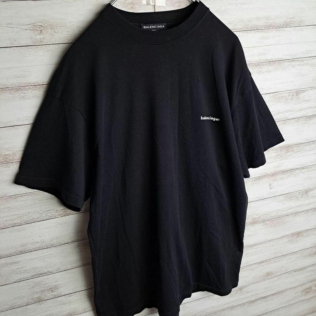 Balenciaga(バレンシアガ)の【登坂広臣着用】 バレンシアガ オーバーサイズ Tシャツ レア 小文字ロゴ メンズのトップス(Tシャツ/カットソー(半袖/袖なし))の商品写真