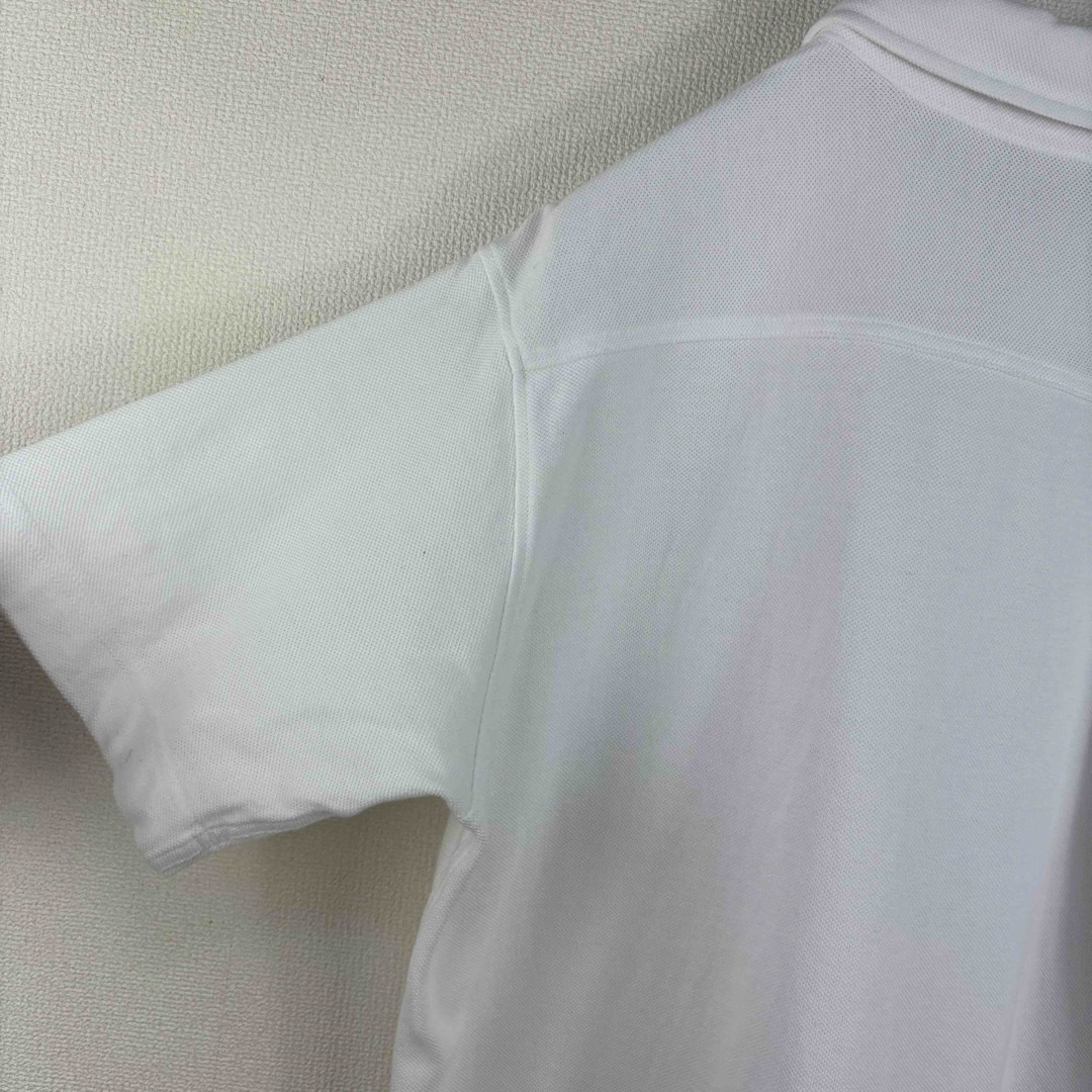 FRED PERRY(フレッドペリー)の大人気　フレッドペリー　ポロシャツ　ボタンダウン　白　ホワイト　M 古着 メンズのトップス(ポロシャツ)の商品写真
