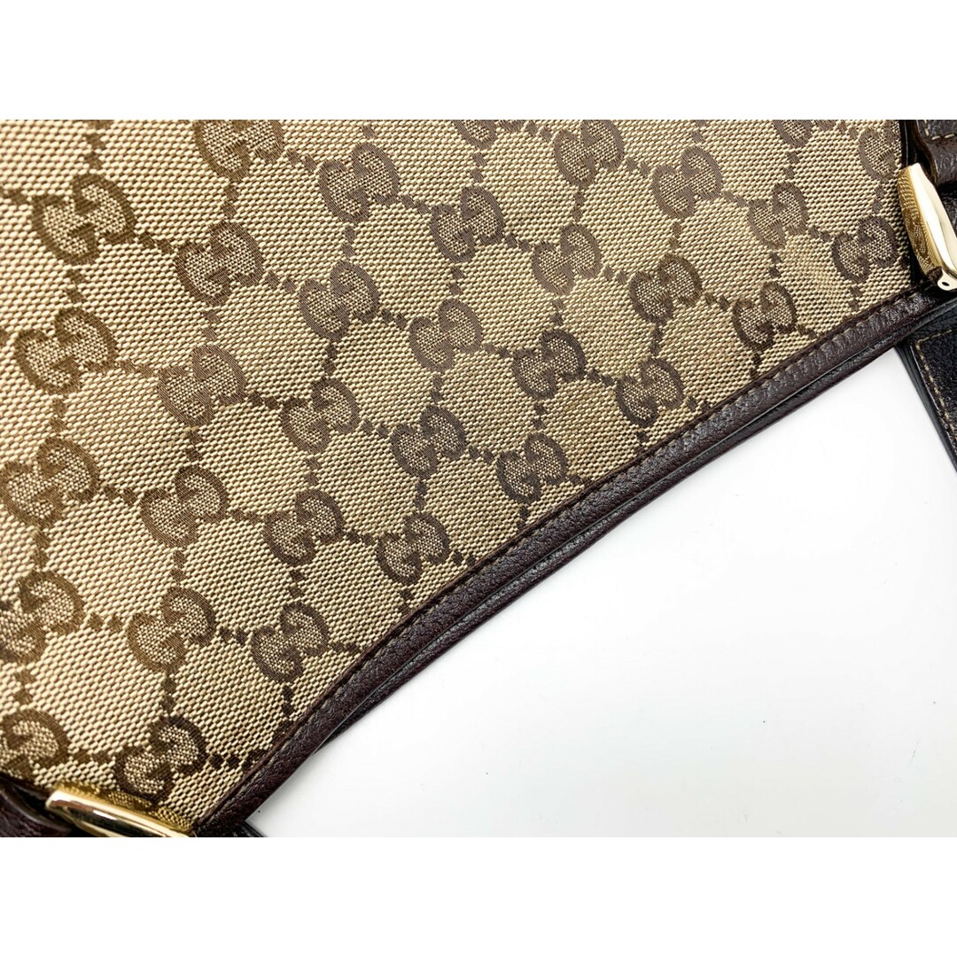 Gucci(グッチ)のGUCCI グッチ GGキャンバス 茶系 ブラウン トートバッグ 130736 バック 鞄 カバン ブランド レディースのバッグ(トートバッグ)の商品写真