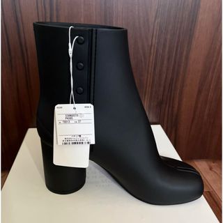 新品未使用　Maison Margiela ラバータビブーツ　37 レインブーツ(レインブーツ/長靴)