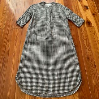 MUJI (無印良品)(ギンガムチェック ・ ロングワンピース/マキシ MUJI (無印良品)(ギンガムチェック ・ ロングワンピース/マキシ