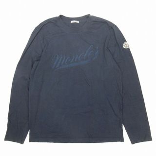 モンクレール(MONCLER)の美品 23SS モンクレール レタリング ロゴ刺繍 Tシャツ ロンT 長袖 S(Tシャツ/カットソー(七分/長袖))