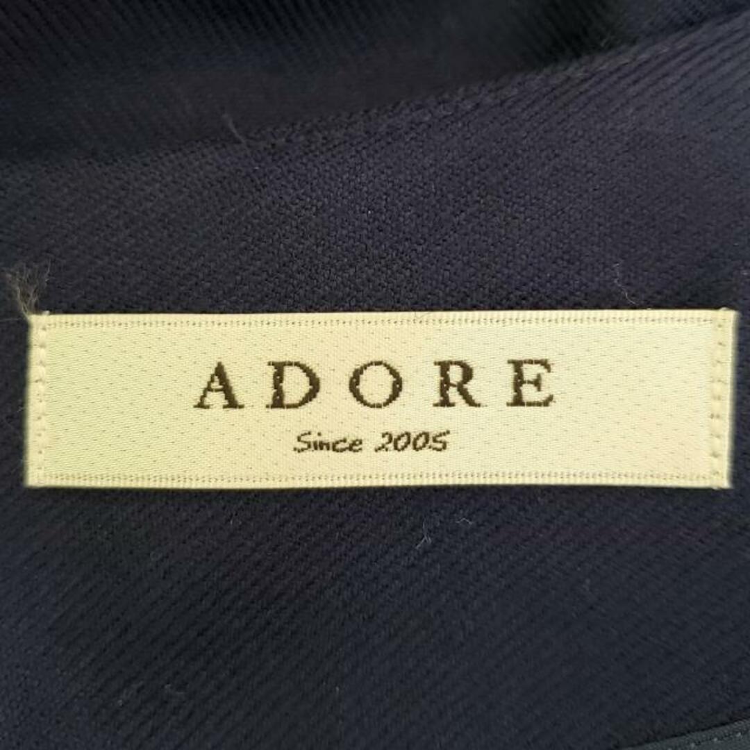 ADORE(アドーア)のADORE(アドーア) ワンピース サイズ38 M レディース美品  - ダークネイビー クルーネック/長袖/マキシ丈 レディースのワンピース(その他)の商品写真