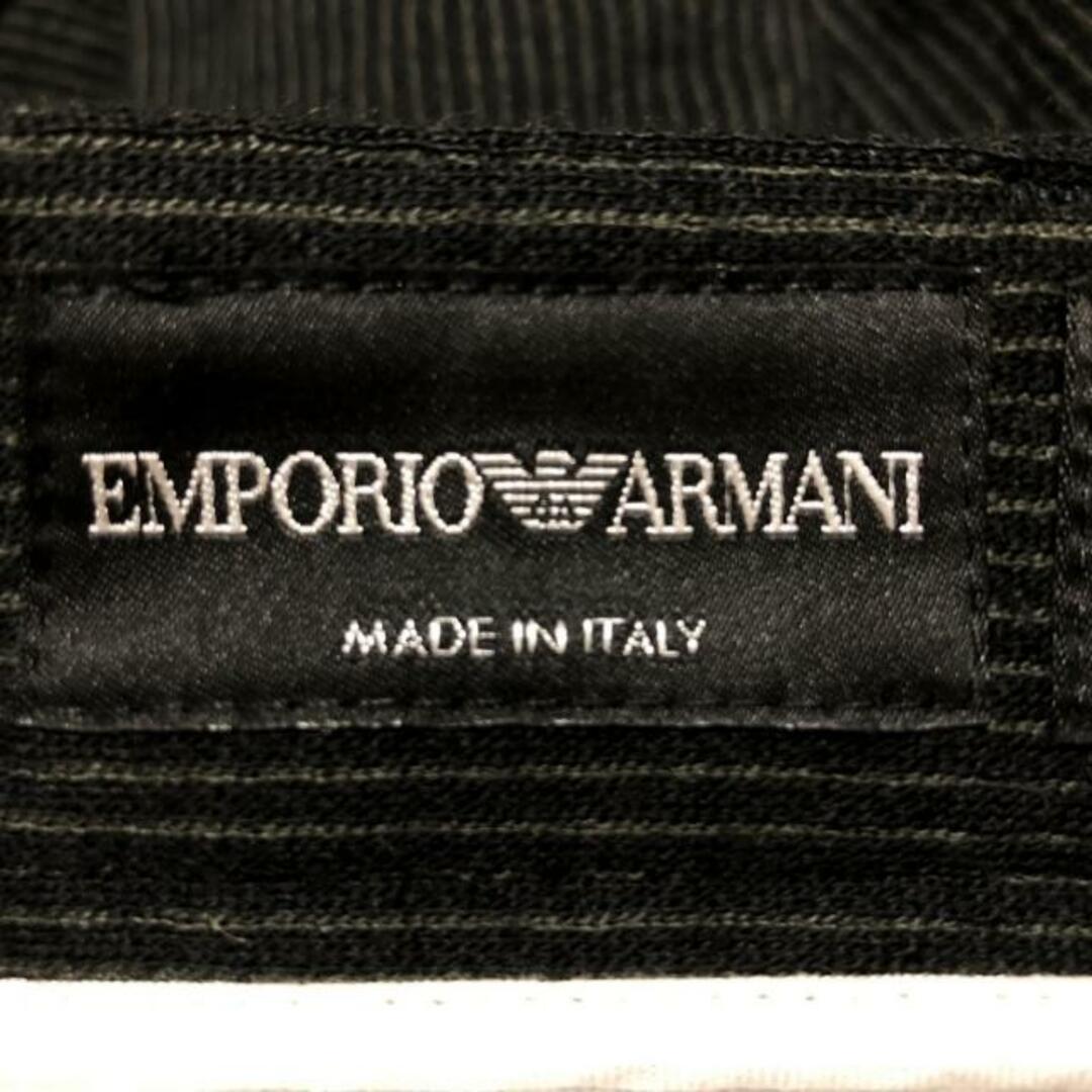 Emporio Armani(エンポリオアルマーニ)のEMPORIOARMANI(エンポリオアルマーニ) パンツ サイズ48 XL レディース - 黒×ライトグレー フルレングス/ストライプ レディースのパンツ(その他)の商品写真