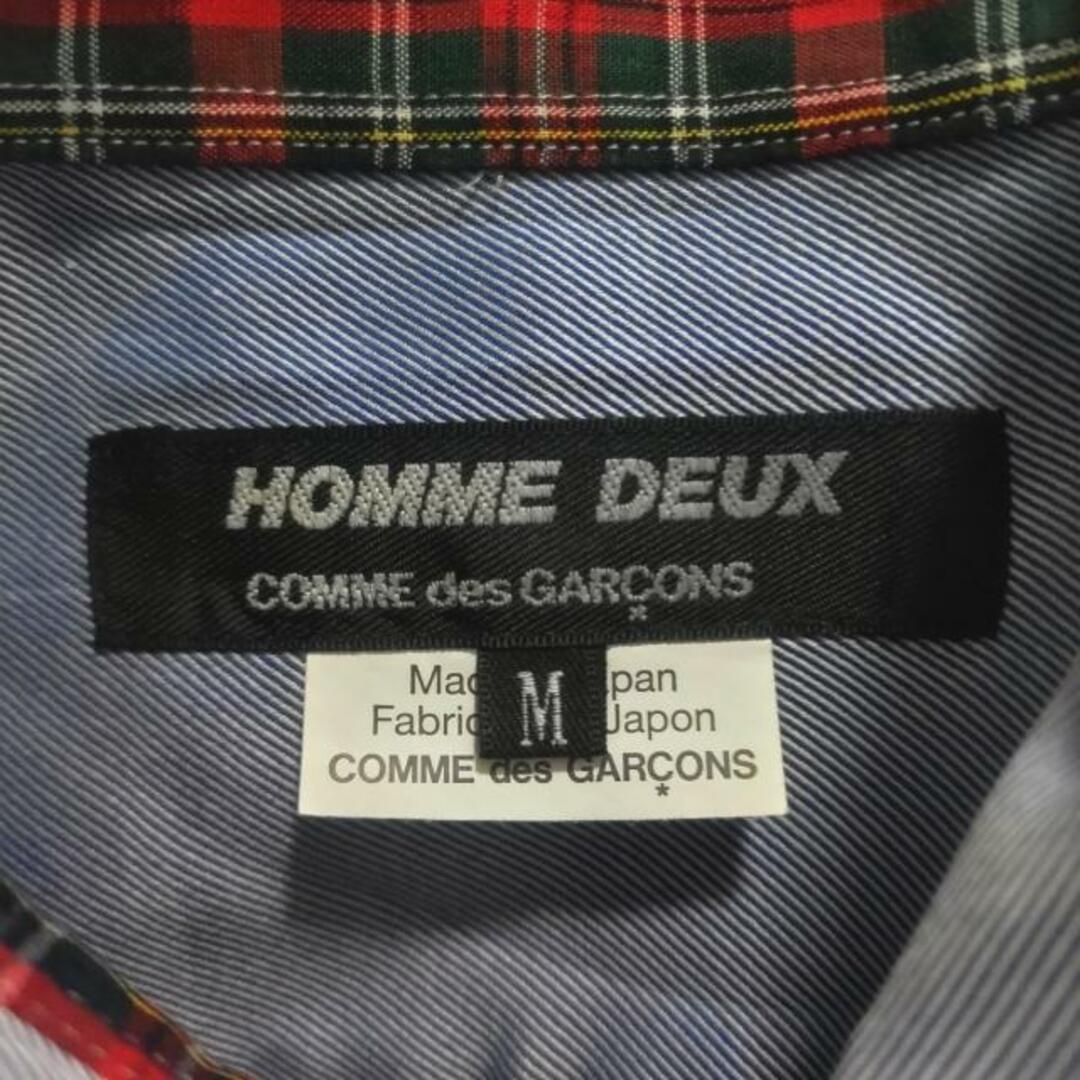 COMMEdesGARCONS HOMME DEUX(コムデギャルソンオムドゥ) 長袖シャツ サイズM メンズ美品  - ブルー メンズのトップス(シャツ)の商品写真