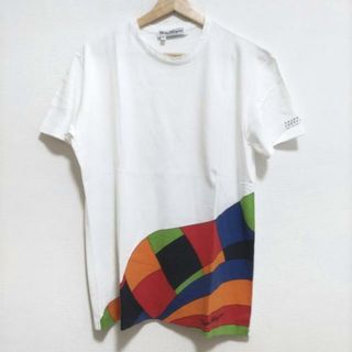 SalvatoreFerragamo(サルバトーレフェラガモ) 半袖Tシャツ サイズM レディース美品  - 白×レッド×マルチ クルーネック