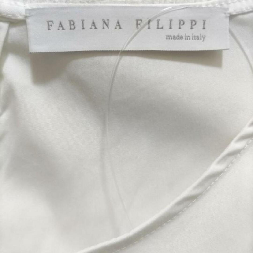 FABIANA FILIPPI(ファビアーナフィリッピ) チュニック サイズ40 M レディース美品  - 白 ノースリーブ レディースのトップス(チュニック)の商品写真